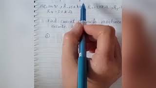 Find the current flowing through each resistor in the circuit