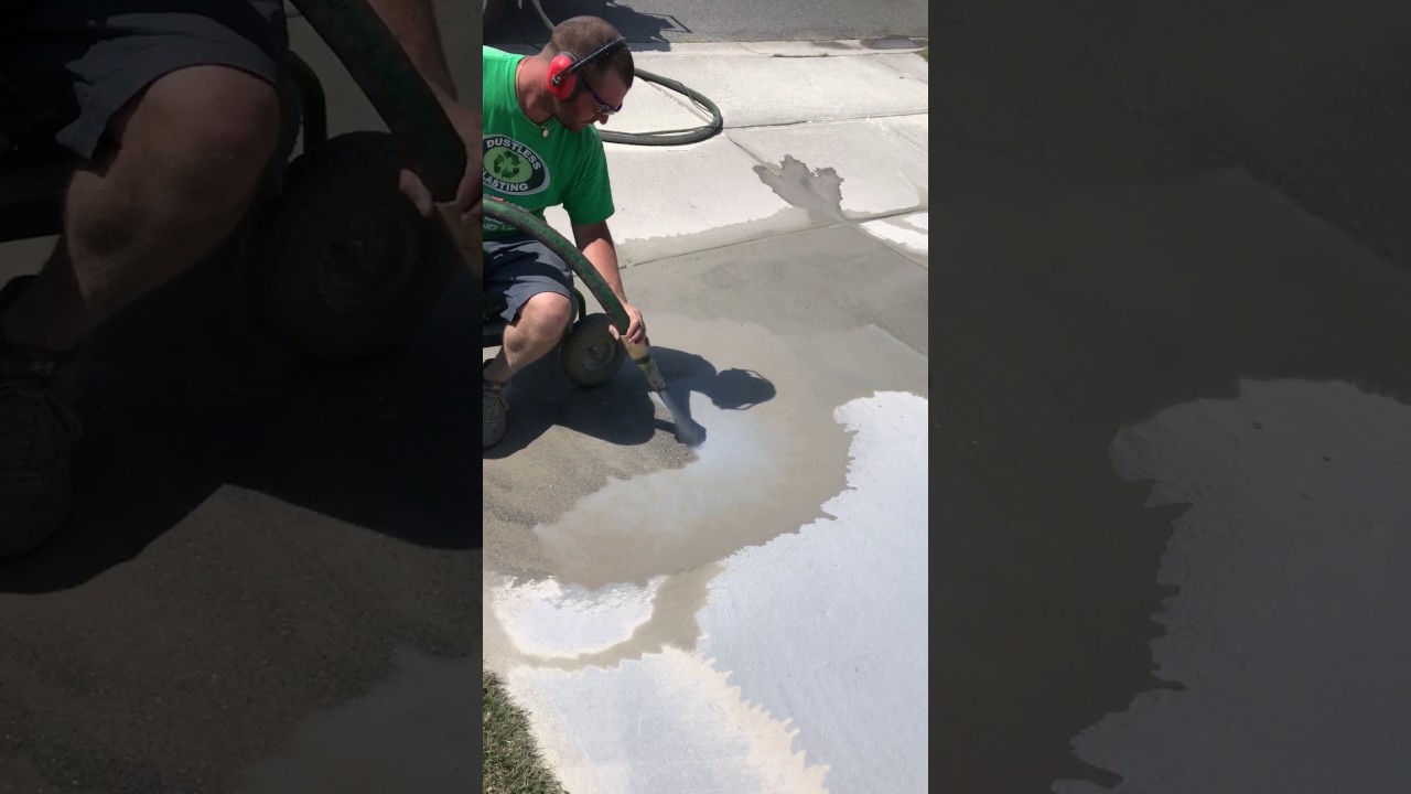 Paint removal with Dustless Blasting YouTube