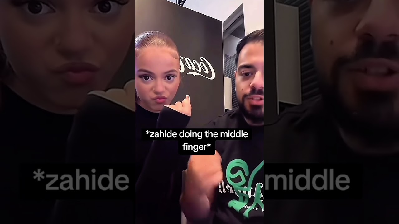 Watch ZAHIDE doing the middle finger !!!! on YouTube Watch ZAHIDE doing the middle finger !!!! on YouTube