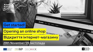 Infosession | Opening an online shop | EN