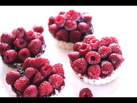 Recette Tartelettes framboises chocolat healthy