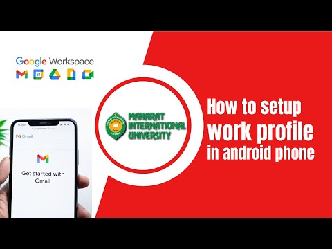 How to setup work profile in android phone