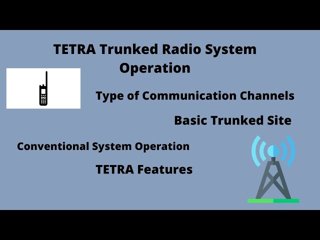 Trunked radio systems: Logic Trunked Radio, Terrestrial Trunked