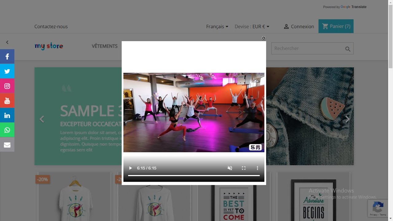 Prestashop mp4 video module testing - YouTube