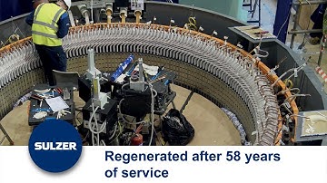 Rebuilding a 13.5 MW Hydro Generator