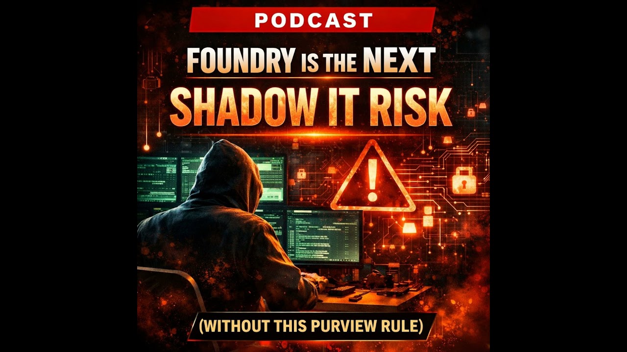 Microsoft Foundry & Shadow IT: Why One Missing Purview Rule Puts Your AI Governance at...