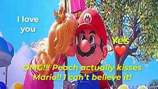 I edit  Peach x Mario lovely scene - The Super Mario Galaxy Movie - Ending scene 4KHD