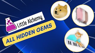 How to make ALL HIDDEN GEMS in Little Alchemy 