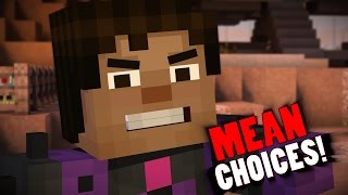 Telltale Minecraft Story Mode Funny Moments Montage - Making Worst/Meanest Choices Possible (Ep. 7)