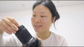 new camera lens unboxing