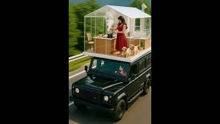 AI Futuristic SUV With Rooftop Kitchen – Unreal Concept Animation #ai #aiart #faryadiai  #aitools