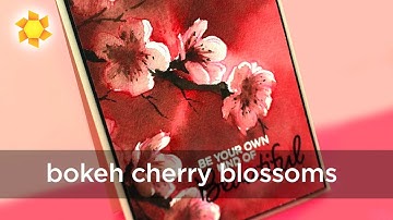 Watercolor Bokeh Cherry Blossoms