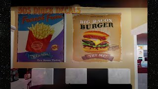 HOW TO DO THE 50's DINER DECALS I Restaurant Roblox  I #bloxburg #decals #roblox #usa #diner #retro