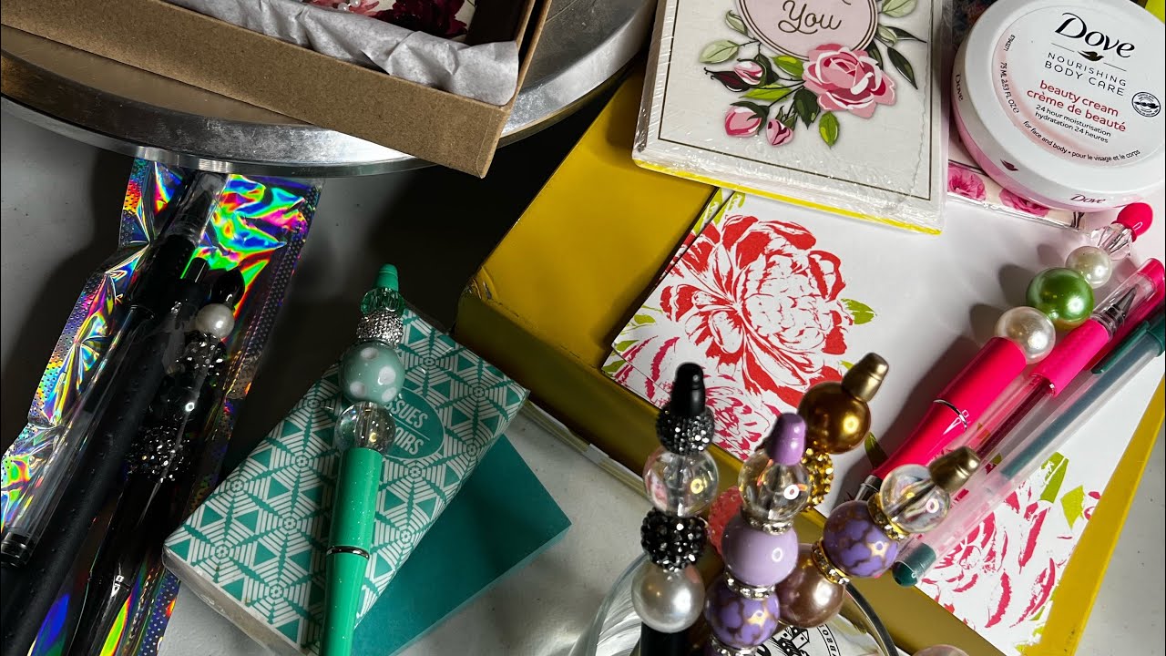 Beaded pens and how I package them. 