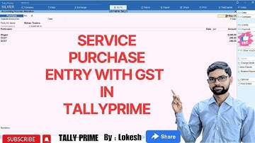Service Purchase entry with GST in Tally Prime | Service Entries | LS TECHNIC
