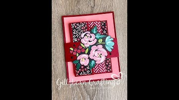 Accordion Fancy Fold card featuring Stampin