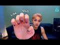 (ENG sub) [VLIVE] Stray Kids - BANG CHAN showing his nails