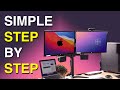 How to setup a dual monitor kvm setup using a m1 mac  pc