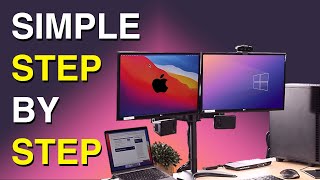 How to setup a Dual Monitor KVM Setup using a M1 Mac & PC