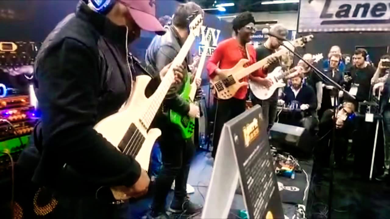 Marco Galiero /// Jam with Richard Bona at namm2019 Ciro Manna Romain Labaye Andre Manga