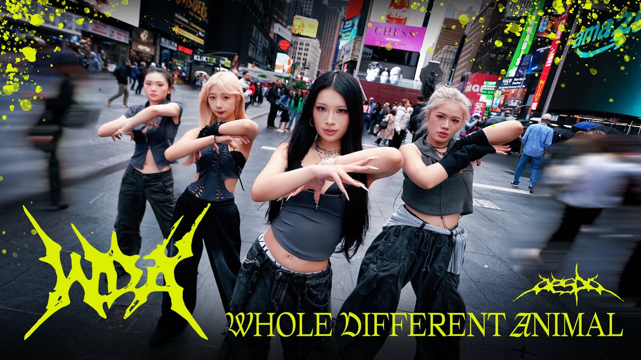 KPOP IN PUBLIC TIMES SQUARE | ONE TAKE | 3HR CHA] aespa (에스파