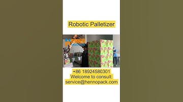 Robotic palletizer,Field debugging#machine #packing #palletizer #carton