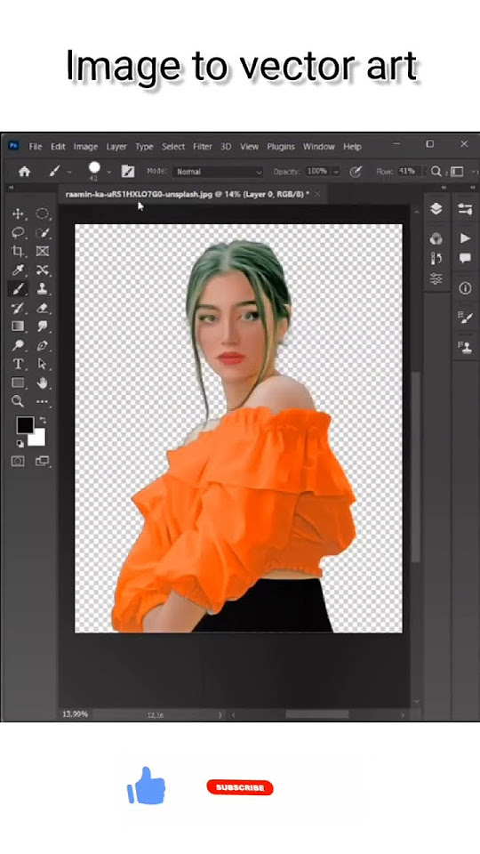 Image to vector art youtube
