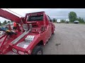 Towing a busted up  box truck w/MWS