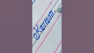 Kareem in Cursive Handwriting #shorts #cursive #handwriting #calligraphy #ytshorts #viral #art
