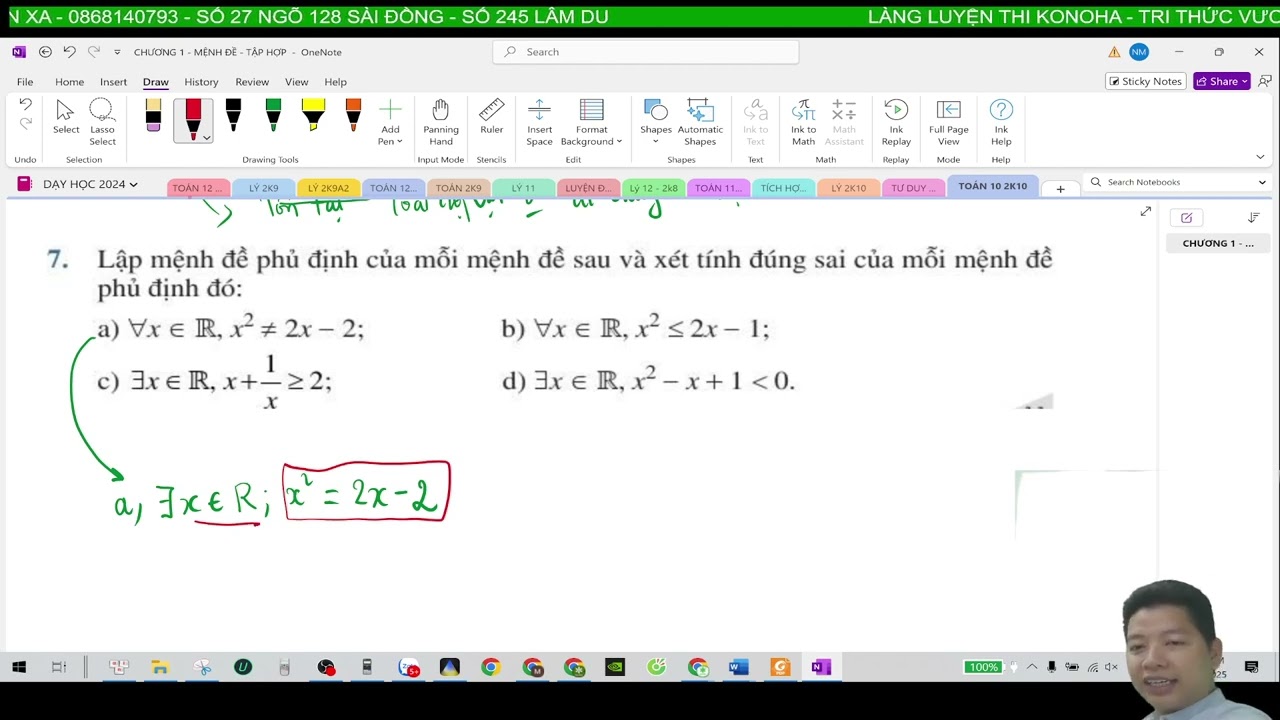 TOÁN 2K10 CD1 - MỆNH ĐỀ (TIẾP)