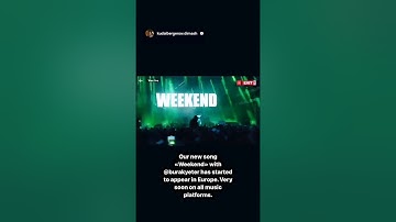 Dimash posted about "WEEKEND" official release (Burak Yeter ft. Dimash) Exit Fest, Serbia 2023 #dq