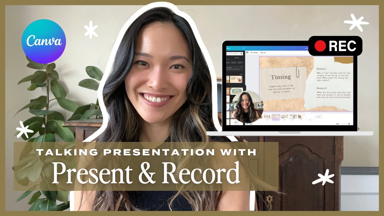 how to make talking presentation in canva