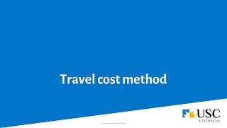 Travel cost method