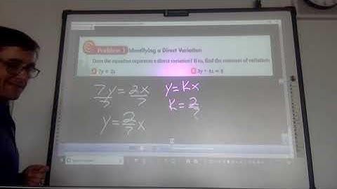 Video 5 2 Direct Variation