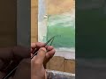 Singing my painting “polish woman relaxing on the beach “