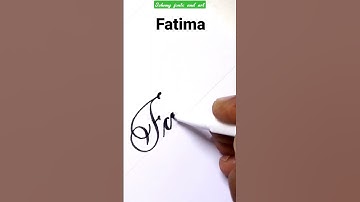#Fatima #shorts #handwriting #calligraphy #shortvideo