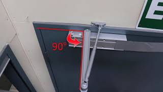 How to Install an Automatic Door Closer | Hydraulic Door Closer Standard Installation screenshot 3
