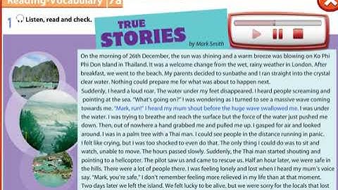 Excel 7 module 7 p76 ex1 True Stories text ver