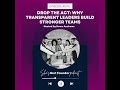 127 | REPLAY: Drop the Act: Why Transparent Leaders Build Stronger Teams  | Leadership, Delegatio...