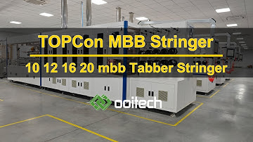 TOPCon 10bb-16bb-20bb Solar Cell Tabber Stringer Solar Panel Making Machine #solarmakingmachine
