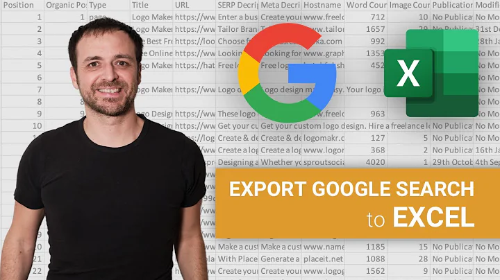 How to Export Google Search Results to Excel