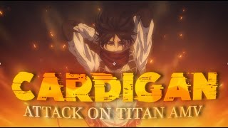 「Mikasa & Eren ❤️」Cardigan - Attack on Titan Finale [AMV/EDIT] Resimi