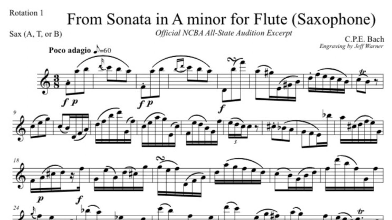 North Carolina All District 1112 alto saxophone solo 202122, Flute