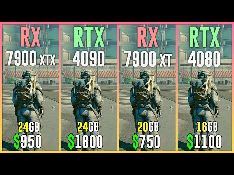RX 7900 XTX vs RTX 4090 vs RX 7900 XT vs RTX 4080 - Test in 12 Games | Best GPU for Gaming 2023
