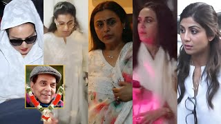 Kajol, Rani, Rekha, Preity, Shilpa Reached Dharmendra Bungalow To Console Deol Family