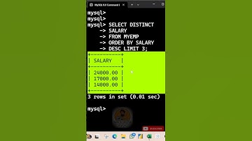 Top 3 Highest Salaries in SQL 🔥 | SQL Interview Question & Answer | SQL Shorts #sqlsaturday #coding