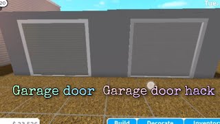 Cheap and easy garage door hack |bloxburg
