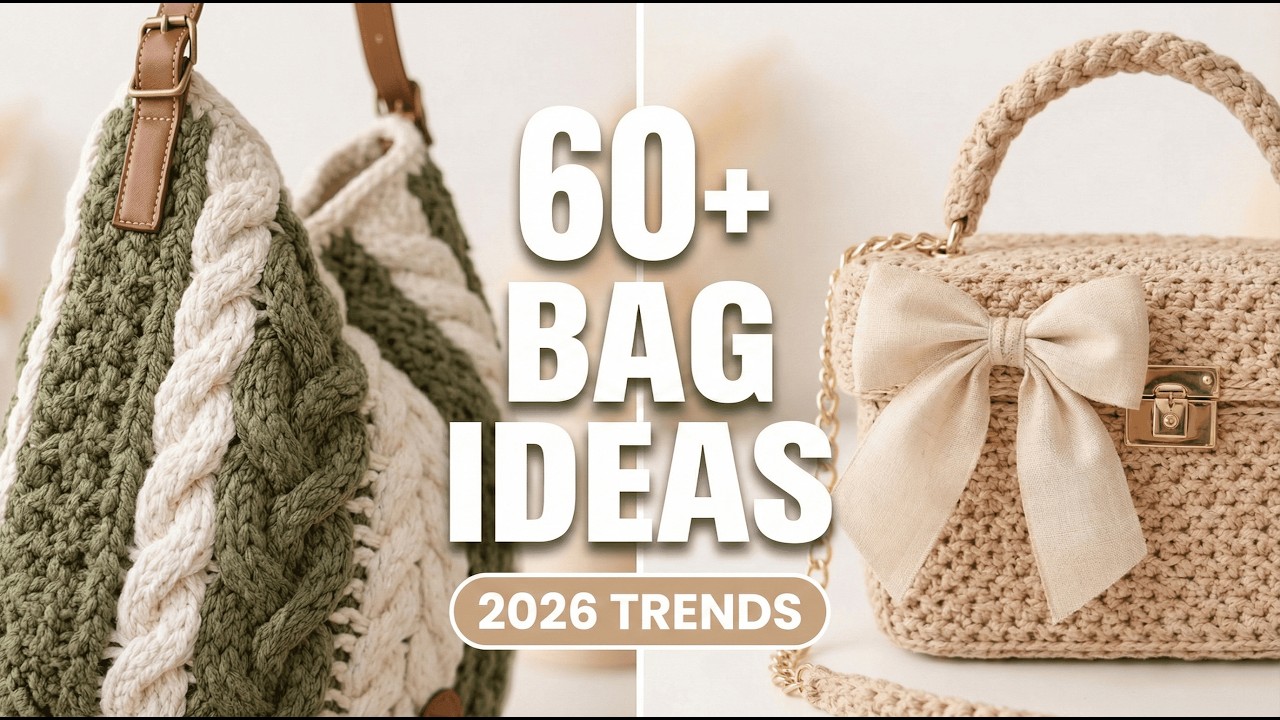 60+ STUNNING Crochet Bag Ideas! 👜 Luxury & Trendy DIY Accessories 2026