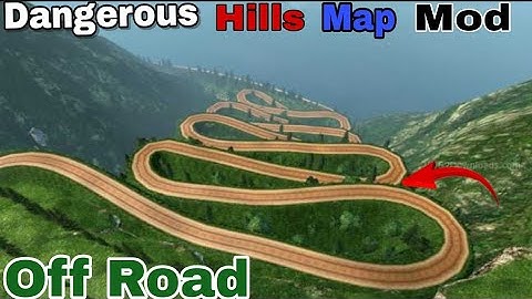 OFF ROAD HILLS DANGEROUS MAP MOD | For Bus Simulator Indonesia | Bussid v3.7.1 #newmapmod #hills