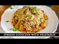 The BEST Couscous you will EVER Taste | Spanish Couscous Recipe